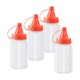 thumbnail image 1 of 4 Botellas Peque?as Para Apretar, Contenedor Portátil De Almacenamiento De Alimentos, Botellas Para Condimentos, Botella Roja, 1 of 5