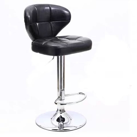Bj Hogar - Silla Piso Bar Altura Regulable Taburete Con Respaldo Bj004