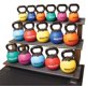 thumbnail image 1 of Kettlebell de Goma Champion Barbell 3.6 kg/8 lb Rojo, 1 of 1