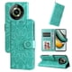 thumbnail image 2 of Funda tipo cartera FOXDOCK para Realme 11 Pro Plus , diseño girasol en relieve, cuero PU, cierre magnético, soporte y tarjetero, 2 of 5