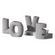 thumbnail image 1 of Pack 4 Floreros Cerámica Love Negro, 1 of 1