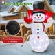 thumbnail image 4 of Muñeco de nieve inflable navideño HIGSEEU de 2,4 m con luces giratorias, 4 of 9