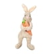 thumbnail image 1 of Adornos para de Pascua, conejo de primavera, zanahoria abrazada, lindo muñeco de peluche, juguete de animal de peluche para fiestas en interiore marrón, 1 of 5