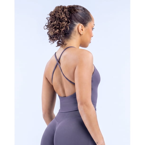 Top Deportivo Largo de Yoga con Almohadillas Removibles - YJ339