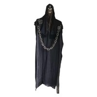 Magideal - Accesorios De Terror Esqueleto Fantasma Colgante, Reutilizable Decorativa Decoraciones De Halloween De Miedo Para Puerta Ventana Jardín Entrada Estilo A