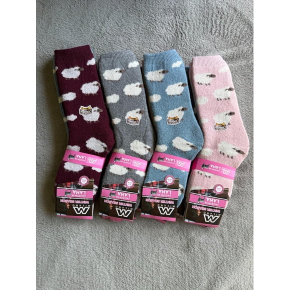 Calcetín Invierno Lana Grueso Mujer 6 Pares multicolor 36-40
