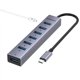 thumbnail image 1 of Hub USB C a USB FORIDA Adaptador USB 3.0 de 8 puertos con puerto de alimentación, 1 of 8