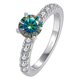 thumbnail image 1 of Anillos de Compromiso de Moissanita para Mujer 1 Uds Corte Redondo Color D Anillos de Diamante Rosa/azul/verde Moissanita de 4 Puntas Anillos de Aniversario Promesa Boda para Esposa Regalos con, 1 of 9