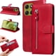 thumbnail image 1 of Funda con Cremallera para Motorola Moto G86, Carcasa Cartera de Cuero PU con Soporte y Tarjetero, 1 of 5