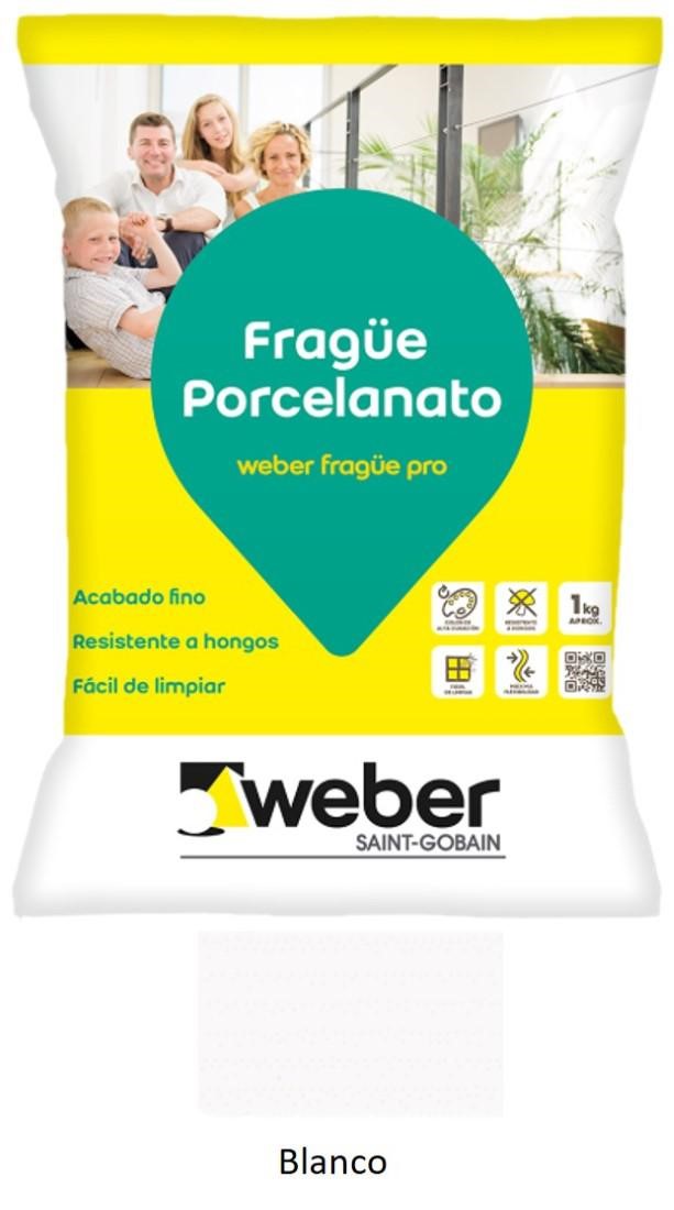 Weber - Fragüe Porcelanato 1Kg Blanco