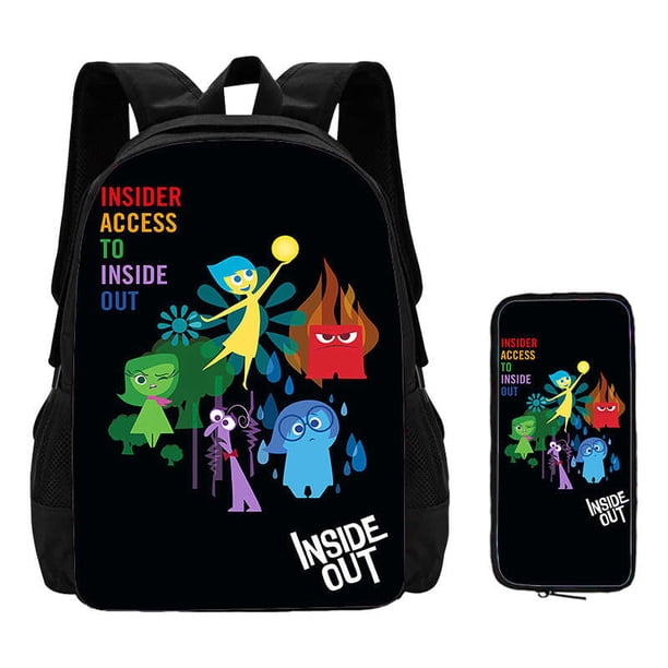 2Pcs Set Inside Mochila Out School Backpack with Pencil Case ,Cartoon School Bags for Boys Girls ,Children Backpack for Pupil