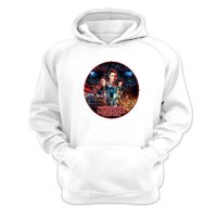 Genérico - Polerón Canguro Stranger Things Blanco Talla L Unisex