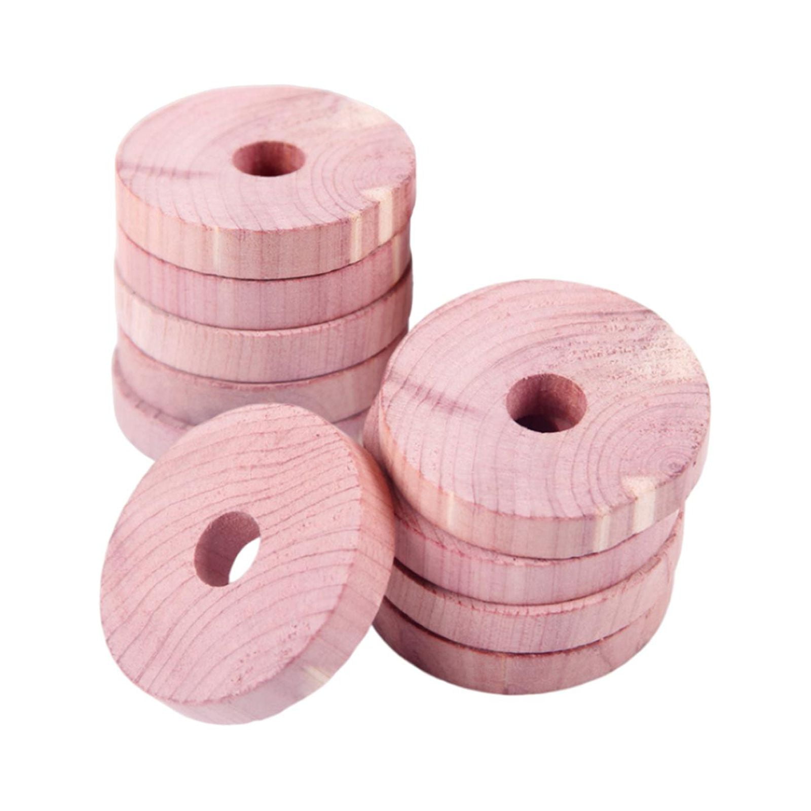 Bothyi - 10 Piezas De Bloques De Cedro, Bolas De Madera De Cedro Para Cajones, Armario De Almacenamiento De Ropa, 4,8 Cm X 0,9 Cm