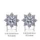 thumbnail image 3 of Gorgeous 18K White Gold Plated Gem & Moissanite Earrings - Perfect for Any Occasion!, 3 of 3