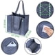 thumbnail image 2 of Bolsas de supermercado reutilizables VENO, paquete de 4 con fondo duro, color gris, 2 of 7