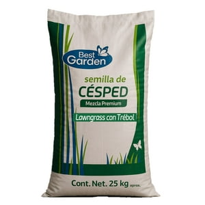 Best Garden - Semilla De Césped Lawngrass Con Trébol 25 Kg