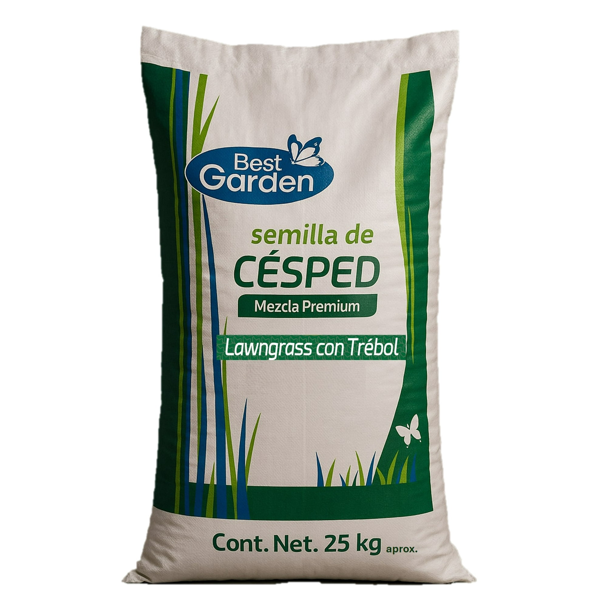 Best Garden - Semilla De Césped Lawngrass Con Trébol 25 Kg