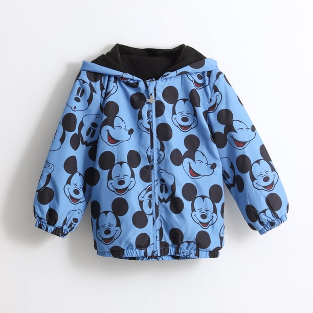 Cortaviento Niño Full Print Orejas Mickey Azul Disney