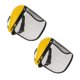 thumbnail image 2 of Paquete De 2 Protectores Faciales De Malla De Acero Con Visera De Malla Ajustable Para Cortar Malezas, 2 of 5