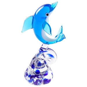 Magideal - Decoración De Delfines Adornos De Delfines Decoración Decorativa Marina Centro De Mesa Sala De Estar Encantadora Estantería Habitación Artesanía Decor A