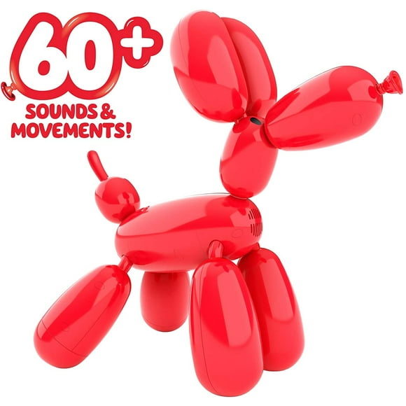 Squeakee The Balloon Dog - ¡Aliméntalo, enséñale trucos, hazlo estallar y míralo desinflar