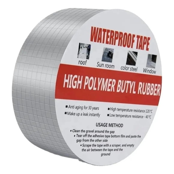 Cinta Tapagoteras Butilo Impermeable 5 mts x 5 cm