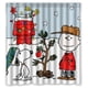 thumbnail image 1 of Cortina de ducha con diseño de perro Charlie Brown, con ganchos, 152 x 183 cm, 1 of 3