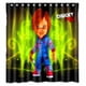 thumbnail image 1 of Cortina de ducha de la novia de Chucky, juego de cortina de baño con ganchos, tamaño 66 x 72 pulgadas, 1 of 3