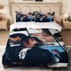 thumbnail image 1 of 3pcs KTH-V Fashion Male Star Theme Printed Bedding Set Polyester Wear-Resistant Wrinkle-Free & Light -Friendly, 1 of 1
