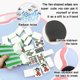 thumbnail image 4 of Alfombrilla de Mahjong ZWFCGMMBC 56 cm Rosa/Azul con Bolsa, 4 of 6