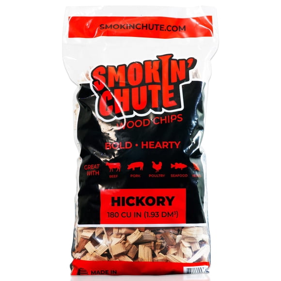 Virutas de Madera Smokin' Chute de Hickory Sabor Intenso Sin Remojo