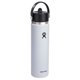 thumbnail image 2 of Botella de agua Hydro Flask Wide Flex con tapa de pajita de 700 ml, color blanco, 2 of 8