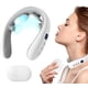 thumbnail image 1 of Masajeador de cuello con calor, masajeador eléctrico portátil para aliviar el dolor de tejido profundo, masajeador de drenaje linfático con 10 modos y 16 niveles, 130 g, ultraligero, regalo relajante, 1 of 7