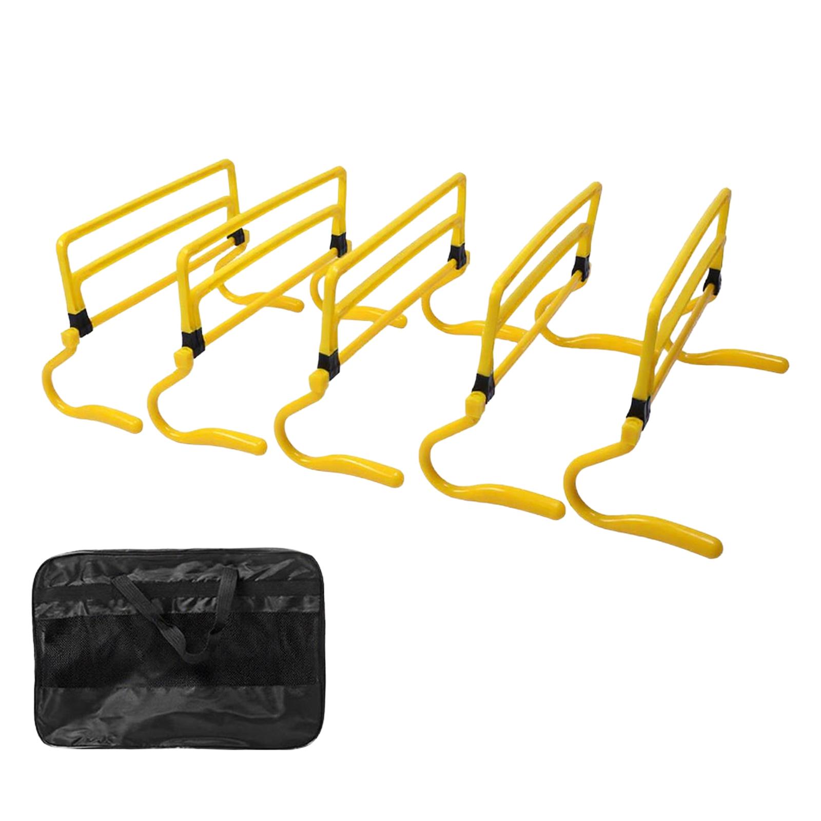 Ioensy - 5 Vallas De Agilidad, Equipo De Entrenamiento De Velocidad Y Agilidad Para Atletas, Juegos, Color Amarillo