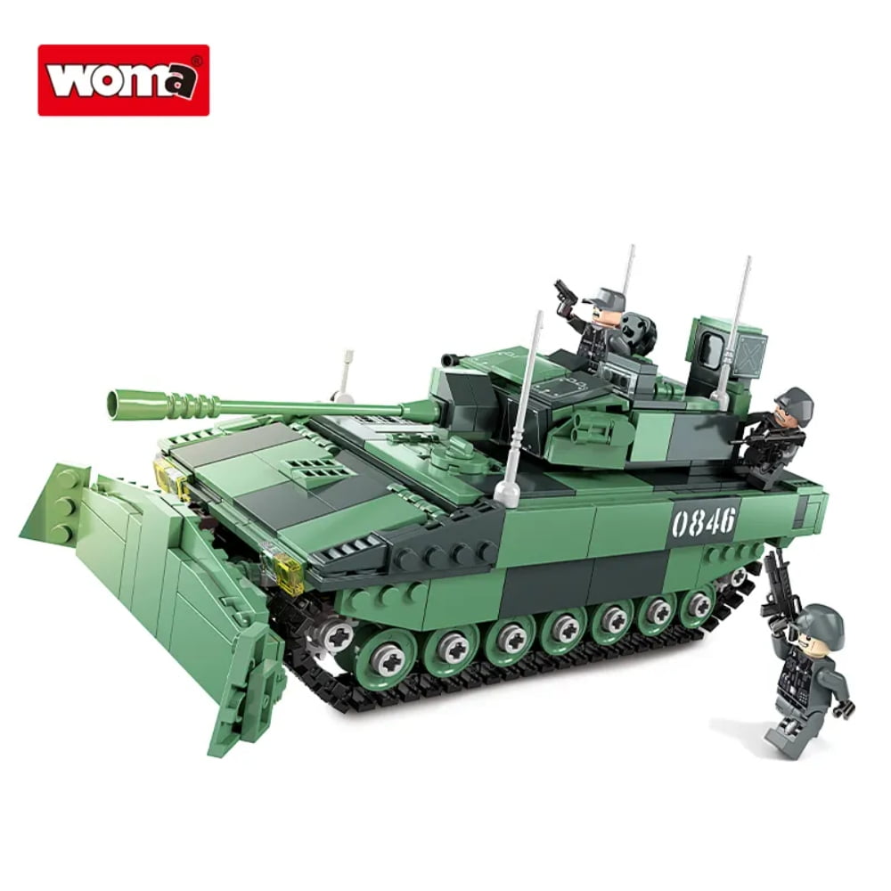 Juego De Bloques Armable Militar Blindado Woma 952 Piezas