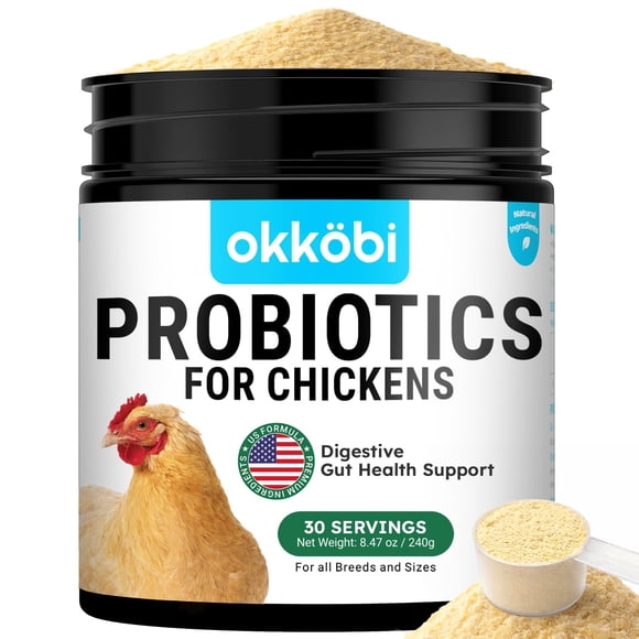 Probióticos OKKÖBI para pollos 30 medidas en polvo