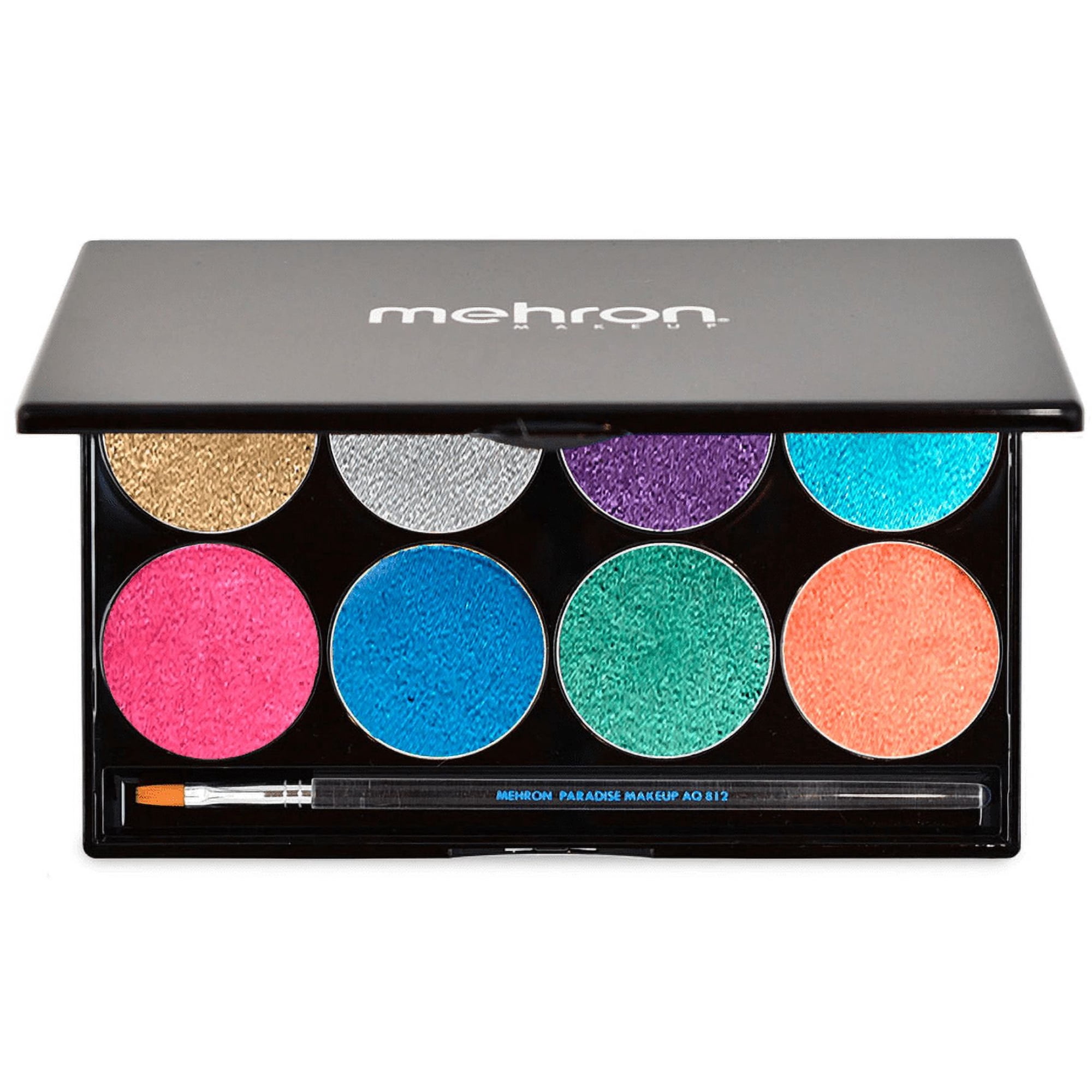 Paleta De Maquillaje Mehron Paradise Aq 8 Color Brilliant Metallic