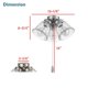 thumbnail image 4 of Kit de Luz para Ventilador de Techo Aspen Creative 33 cm Negro Mate, 4 of 7