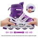 thumbnail image 3 of Patines En Linea Ajustables Roller Morado Rueda Led Niñas, 3 of 6