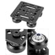 thumbnail image 5 of Placa de rueda en V QWORK de 65 mm x 65 mm para perfil de aluminio 2020V, 5 of 8