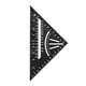 thumbnail image 4 of Herramienta de carpintería cuadrada de carpintero de aleación de aluminio, herramienta de medición de ángulo, regla triangular cuadrada de carpintería pulgadas negro, 4 of 5