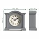 thumbnail image 3 of Reloj de repisa gris JONES CLOCKS 16 × 15,5 × 6 cm, 3 of 6