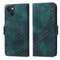 Carcasa Foxdock Iphone 13 De Cuero Pu, Diseño Acolchado Clásico, Protección Contra Caídas Y Rayones