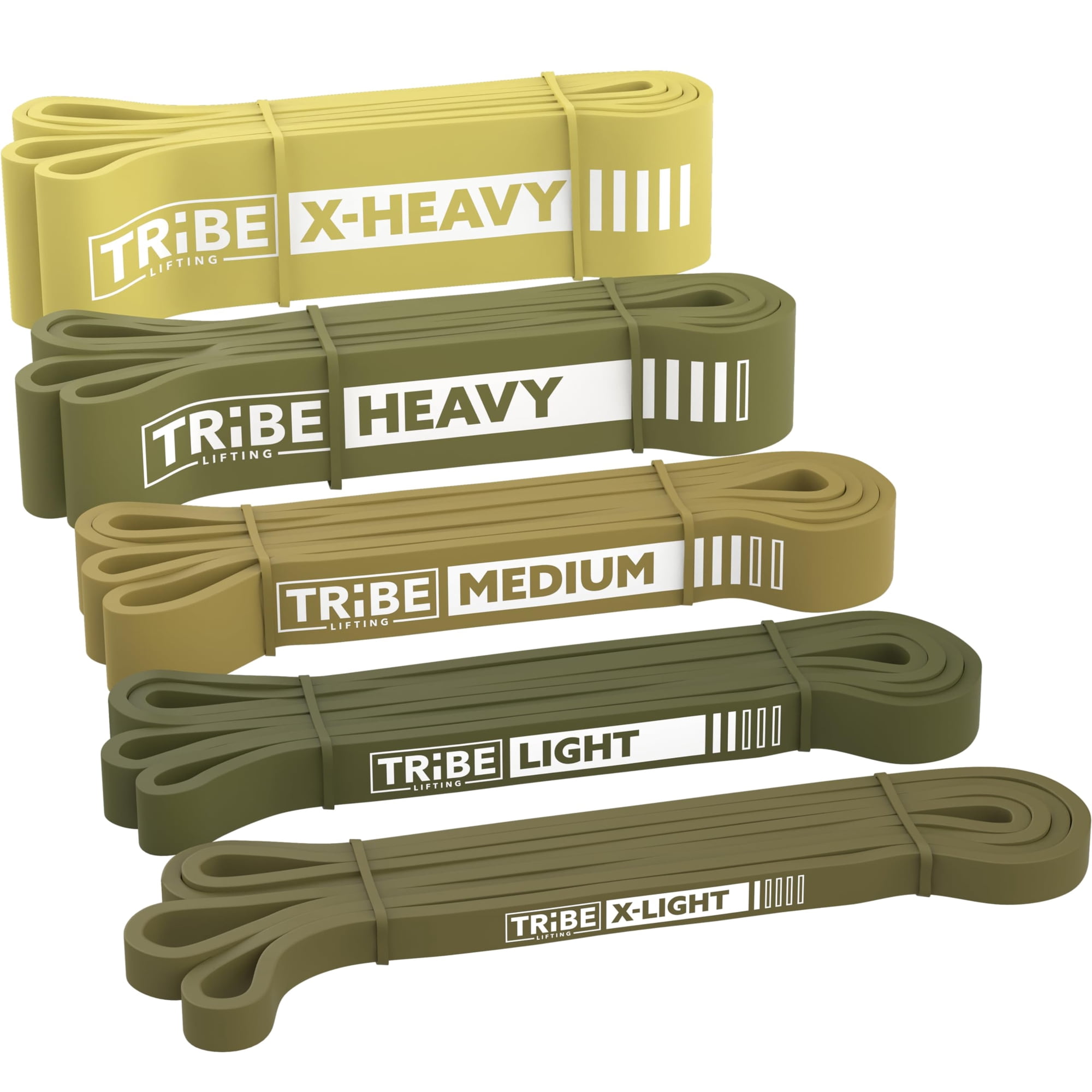 Set De Bandas De Resistencia Tribe Lifting Long Para Hombres Y Mujeres