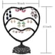 thumbnail image 2 of Soporte para pendientes, organizador de joyas de 11 pulgadas de alto, 58 ganchos, 3 niveles, para mujer, expositor de joyas, tocador, mesita de noche (negro), 2 of 5