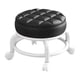 thumbnail image 1 of Taburete Giratorio De 360° Con Asiento Bajo Y Ruedas, Silencioso, Para Cocina, Peluquería, Oficina, Color Negro, 1 of 5