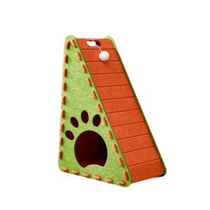 Ioensy - Rascador De Fieltro Para Gatos De Interior, Con Garras Rechinantes, Color Verde