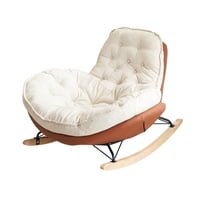 Magideal - Mecedora Penguin, Silla De Ocio Cómoda Individual Para El Porche Del Hogar, Interior, Marrón