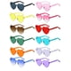 thumbnail image 1 of Gafas de sol Colrea en forma de corazón sin montura, transparentes, 12 pares, 1 of 7