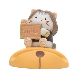 Bothyi - Estatuilla Linda Del Animal Del Sostenedor Del Teléfono Móvil Para El Gato De La Sala De Estar Del Escritorio De La Oficina